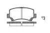 Колодки гальмівні диск. перед. (Remsa) Chery A1 (06-), Chery Jaggi (06-) WOKING P6103.02 (фото 1)