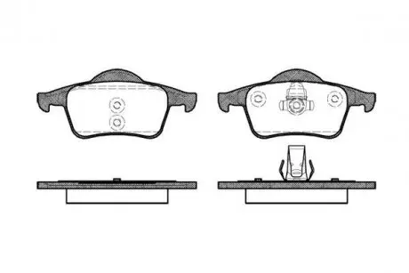 Тормозные колодки зад. Volvo S60/S80/V70/XC70 95-10 (ATE) WOKING P6143.00