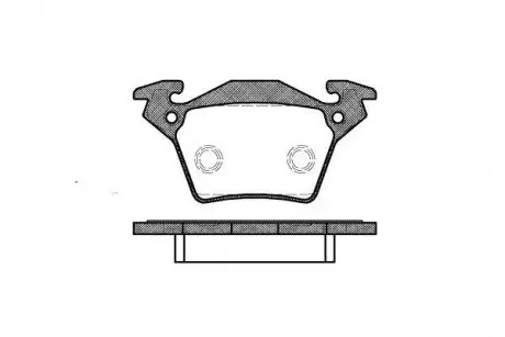 Тормозные колодки зад. W638 (95-03) WOKING P6173.00