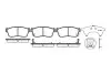 Тормозные колодки пер. Chevrolet Cruze / Subaru Justy / Suzuki Ignis / Nissan Pixo 1.0-2.5 00- WOKING P624302 (фото 1)
