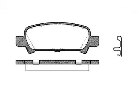 Колодки гальмівні диск. задн. (Remsa) Subaru Forester (sg) 2.0 02-,Subaru Forester (sg) 2.5 02- WOKING P6293.02