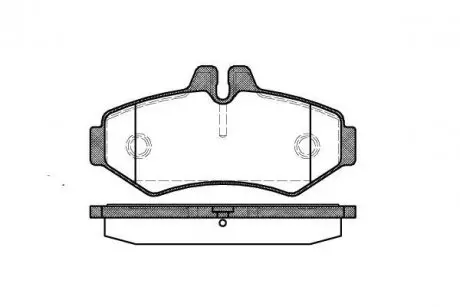 Тормозные колодки зад. Sprinter 311-316 00-06 (Bosch) WOKING P6333.00