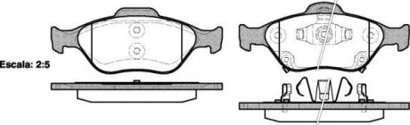 Тормозные колодки пер. Toyota Yaris 05-(ATE) WOKING P6663.12