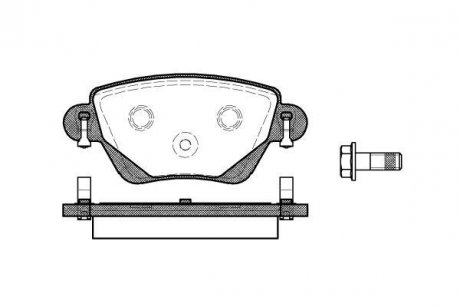 Колодки гальмівні диск. задн. (вир-во Remsa) Ford Mondeo III Bosch ver. (P6773.00) WOKING P677300