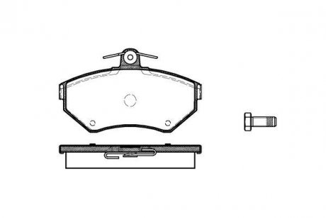 Гальмівні колодки пер. AUDI A4/SEAT CORDOBA/VW PASSAT 1.6-1.9DH 94-02 (TRW) WOKING P7313.10 (фото 1)