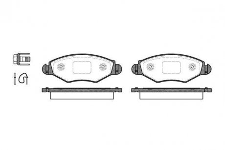 Тормозные колодки пер. Peugeot 206/306 94- WOKING P7433.20 (фото 1)