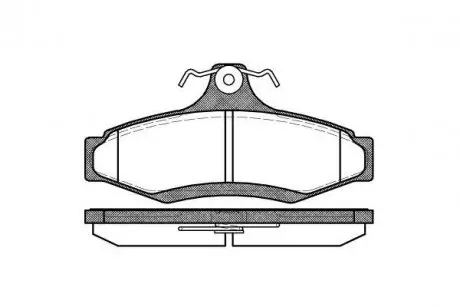 Тормозные колодки зад. Astra/Leganza/Nubira/Orion/Vectra (96-05) WOKING P7463.10