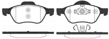 Гальмівні колодки пер. Megane/Scenic (03-21) WOKING P8623.10