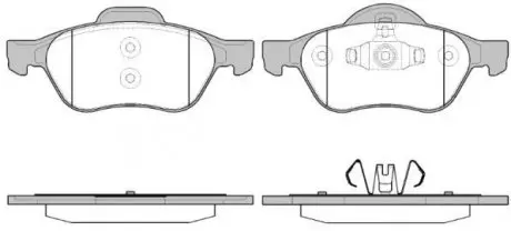 Тормозные колодки пер. Renault Megane/Scenic/Clio 02-(ATE) WOKING P8623.40