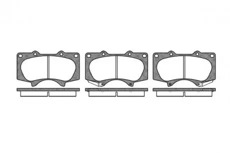 Тормозные колодки пер. Toyota Land Cruiser/Hilux VII/Lexus GX/ MITSUBISHI PAJERO 01- (sumitomo) WOKING P8883.00