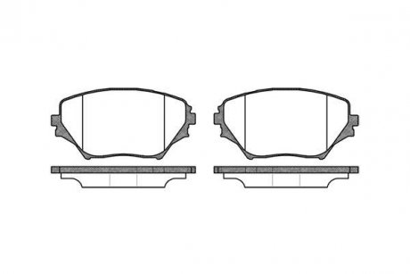 Гальмівні колодки пер. Toyota RAV4 94-05 (sumitomo) WOKING P9133.00