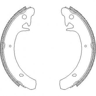 Гальмівні колодки зад. Kalina/Priora/Samara/Slavuta (76-18) WOKING Z4129.00