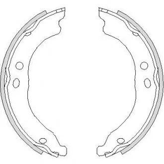 Колодки ручного тормоза Ducato/Boxer 06- (Bendix) WOKING Z4750.00