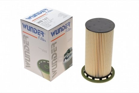 Фільтр паливний Audi A3/Q2/TT/Skoda Octavia/SuperB/VW Caddy/Golf/Passat/Polo/Tiguan 1.6/2.0D 09- (висота 147 мм) WUNDER FILTER WB 141