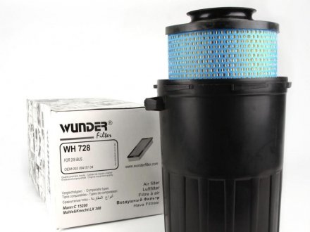 Фильтр воздушный MB 207-410D (з корпусом) WUNDER FILTER WH 728 (фото 1)