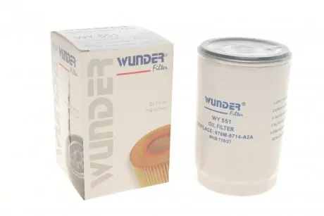 Масляный фильтр WUNDER WUNDER FILTER WY 551