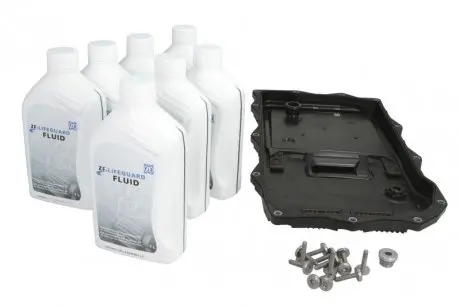 Комплект для замены масла LIFEGUARDFLUID 8 (7х1л+сервисный к-т) АКПП 8HP45/50/70/75 1087.298.365 ZF 1087298365