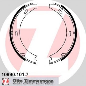 Колодки гальмівні барабанні (комплект 4 шт) ZIMMERMANN 10990.101.7