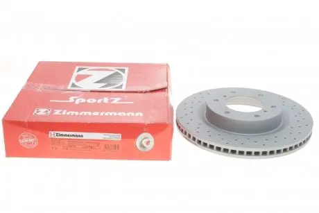 Диск тормозной (передний) Mitsubishi Pajero IV 06- (332x28) ZIMMERMANN 380211652